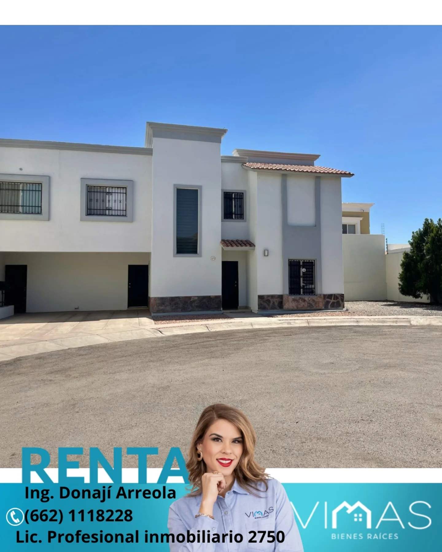 Casa en fraccionamiento 2 pisos en renta en Hermosillo Sonora – Vimas Bienes Raíces